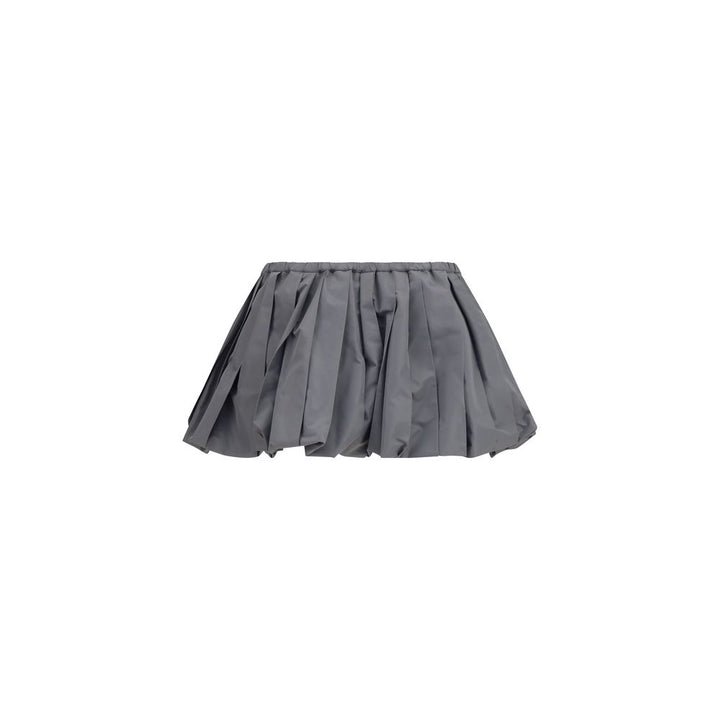 Miu Miu Gray Polyester Mini Skirt