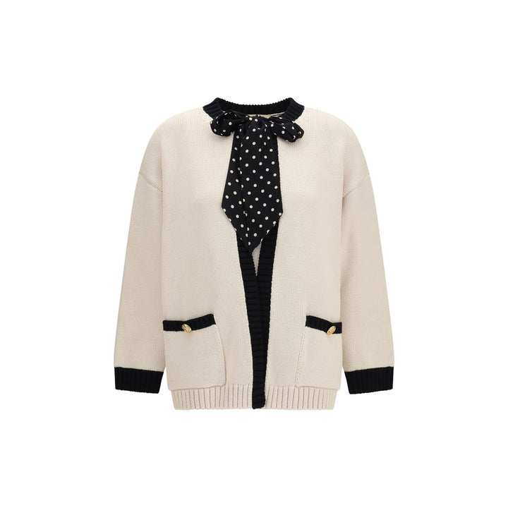Valentino Garavani Beige Cotton Cardigan