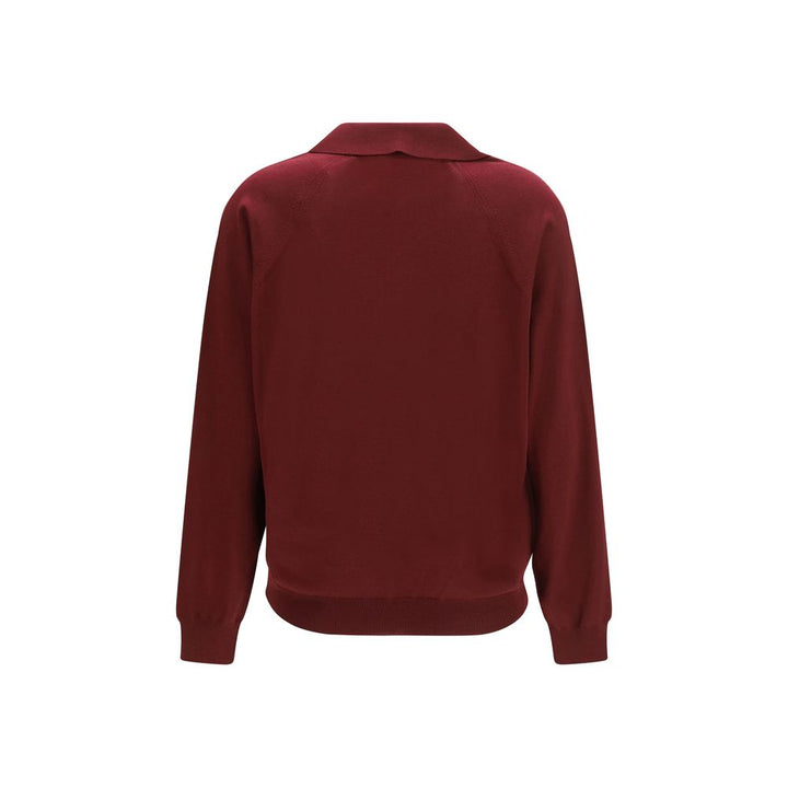Miu Miu Bordeaux Wool Oves Aries Cardigan