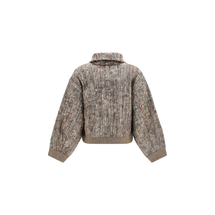 Brunello Cucinelli Beige Mohair Cardigan