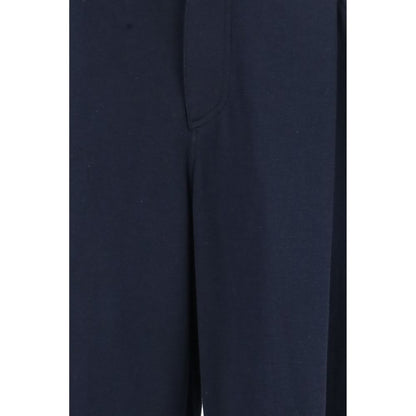 Brunello Cucinelli Blue Cotton Casual Pants
