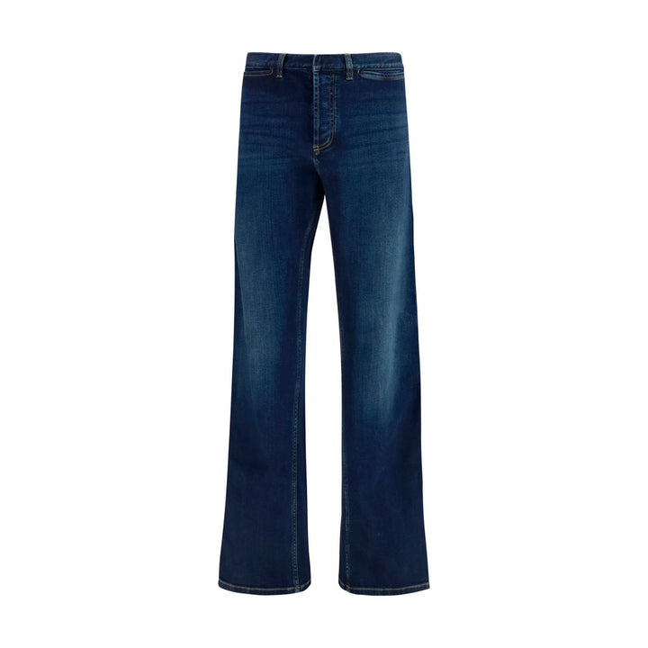Gucci Blue Cotton Flared Jeans