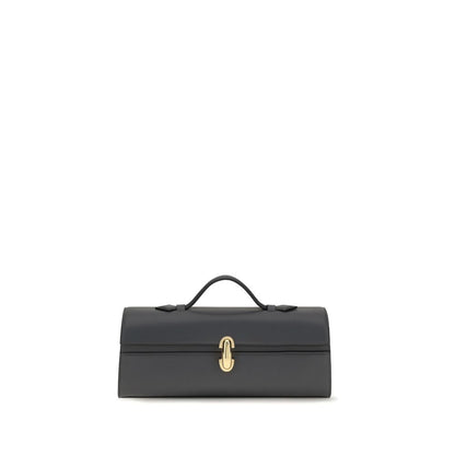 Savette Gray Calf Leather Bos Taurus Handbag