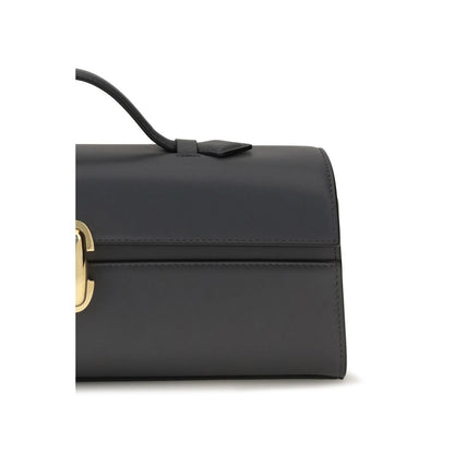 Savette Gray Calf Leather Bos Taurus Handbag
