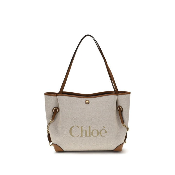 Chloé Beige Cotton Shoulder Bag
