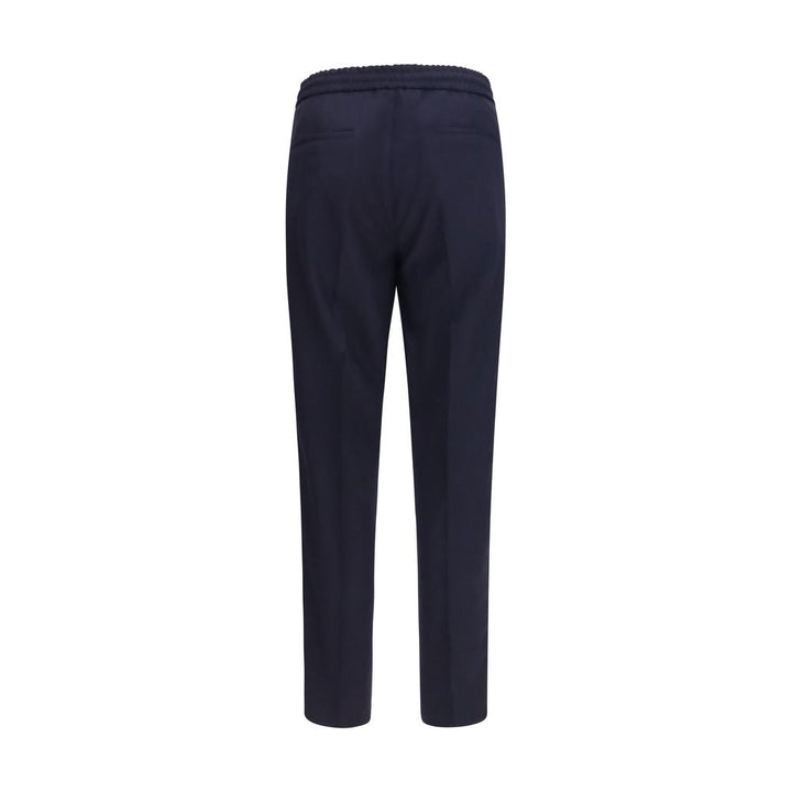 Brunello Cucinelli Blue Wool Oves Aries Casual Pants