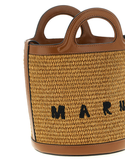 Marni Brown Cotton Handbag