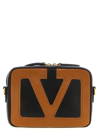 Valentino Garavani Brown Lamb Leather Crossbody Bag