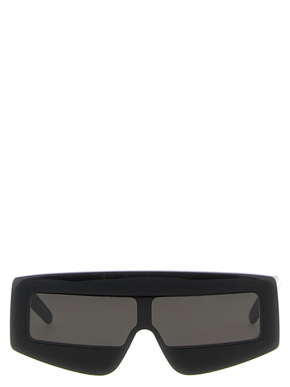 Rick Owens Black Acetate Sunglasses