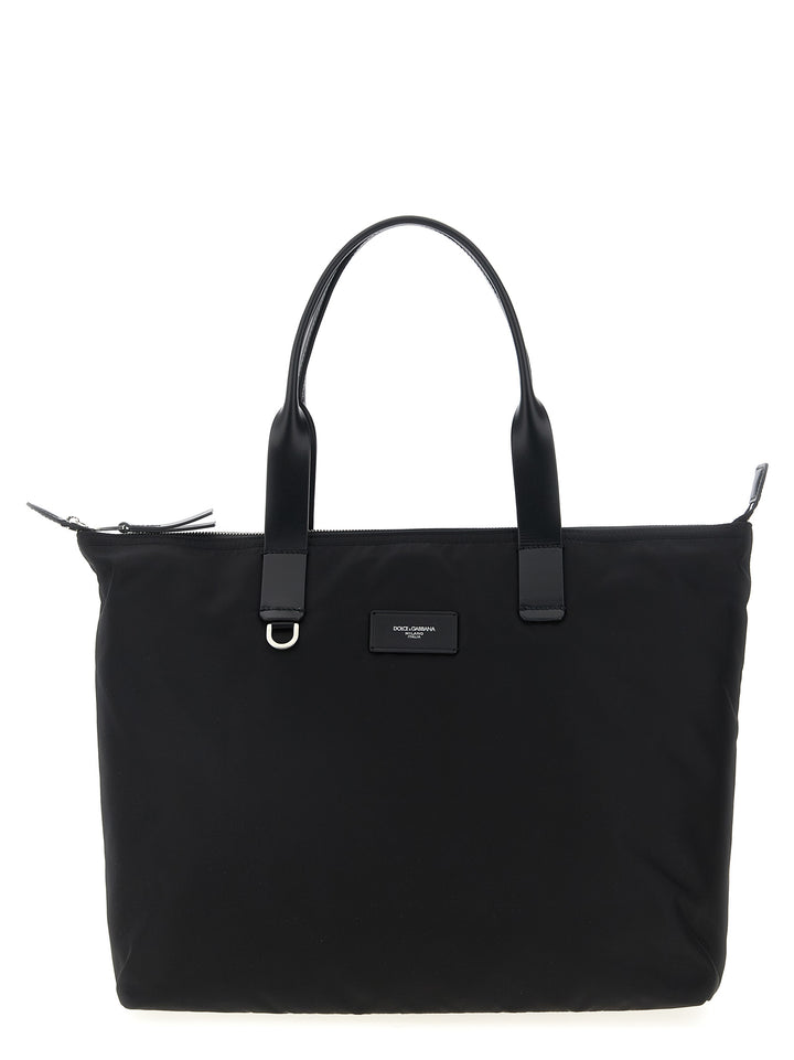 Dolce & Gabbana Black Polyamide Tote Bag