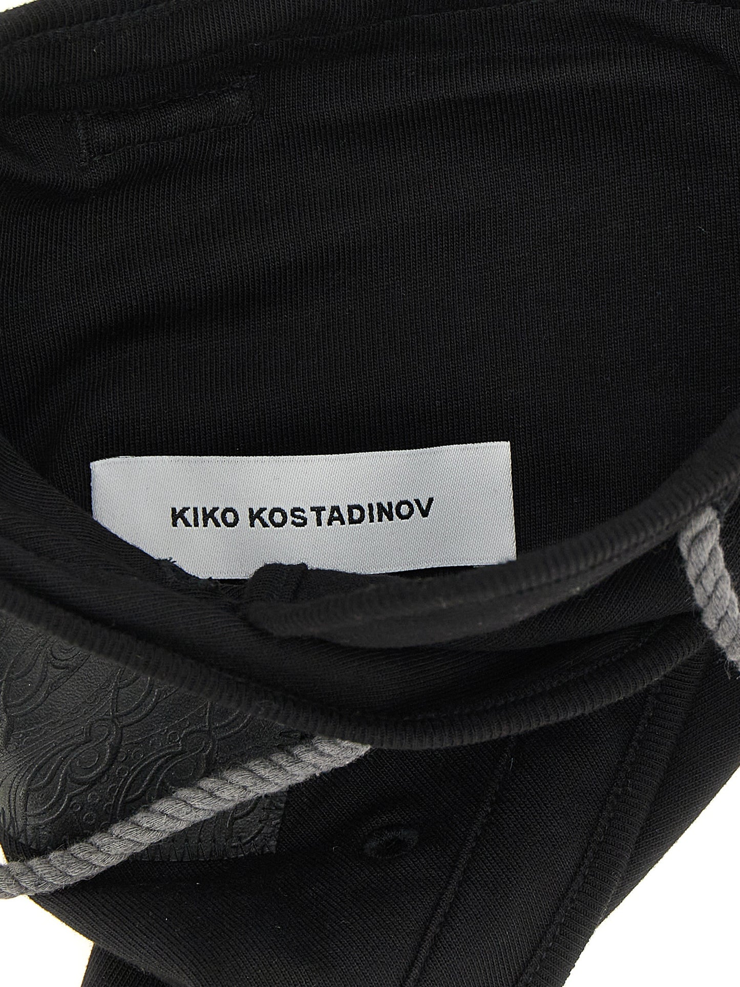 Kiko Kostadinov Black Cotton Crossbody Bag