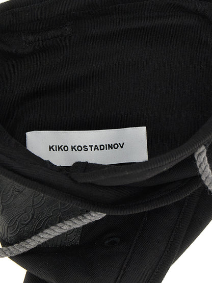 Kiko Kostadinov Black Cotton Crossbody Bag