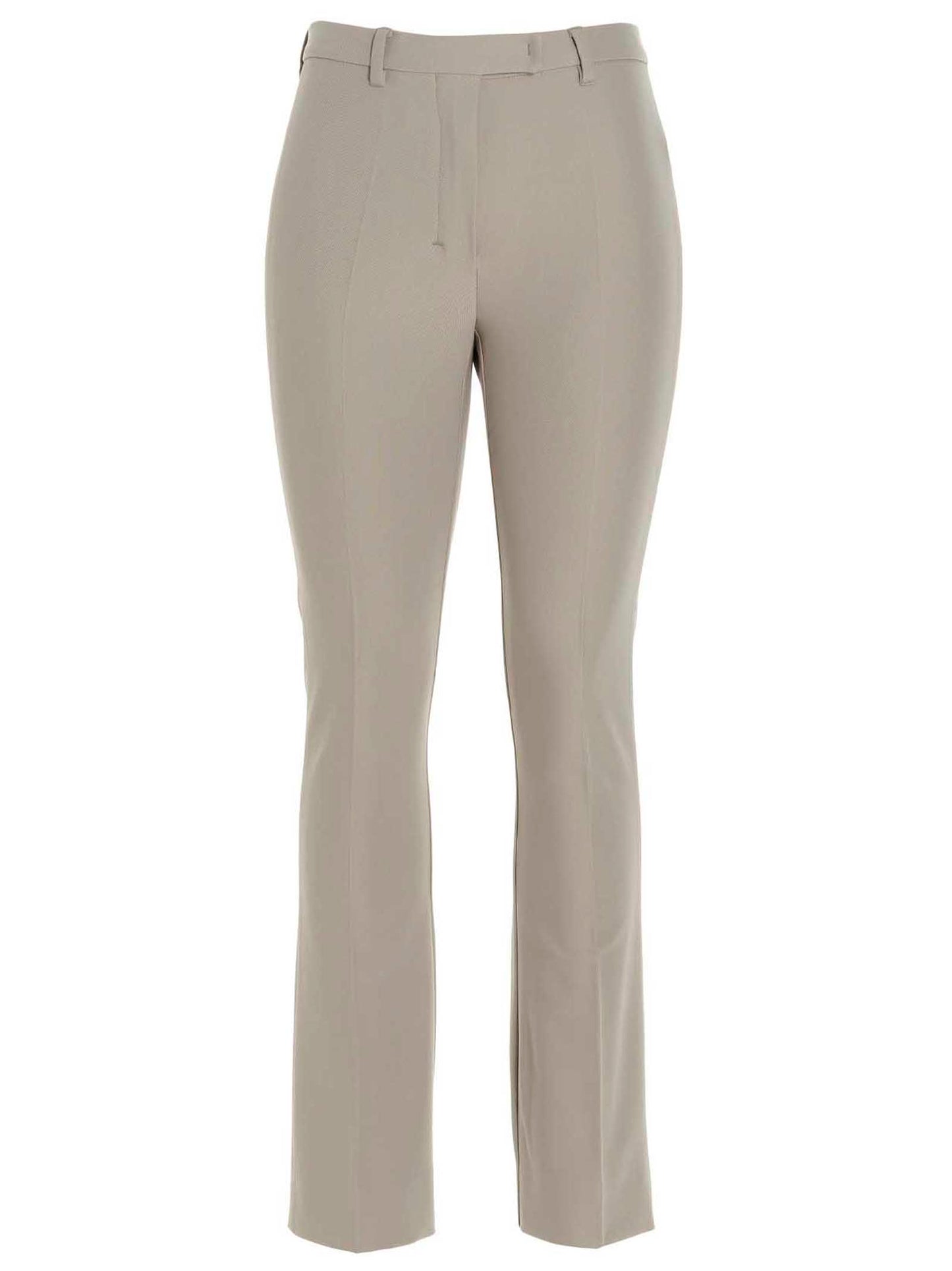 'S Max Mara Beige Viscose Flared Pants