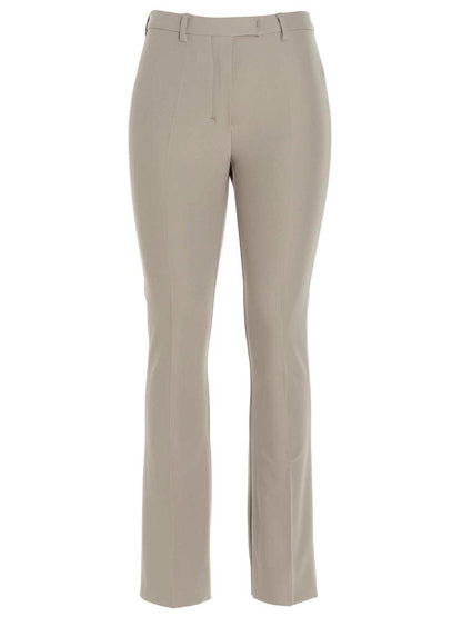 'S Max Mara Beige Viscose Flared Pants