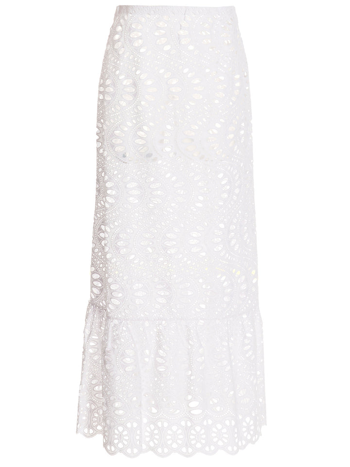 Giambattista Valli White Cotton Mini Skirt