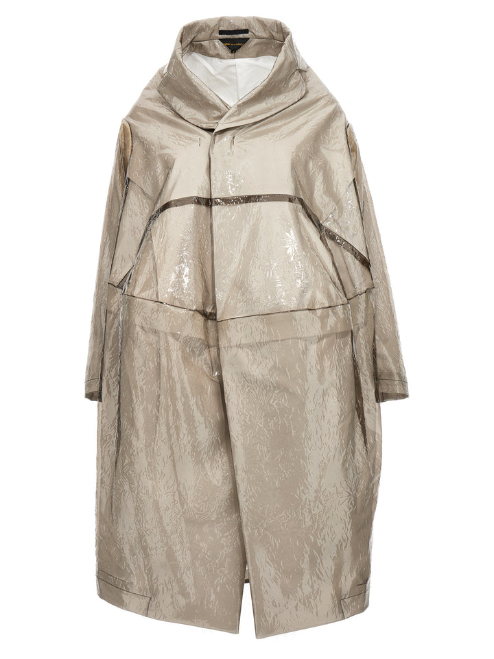 Comme Des Garçons Gray Polyethylene Coat