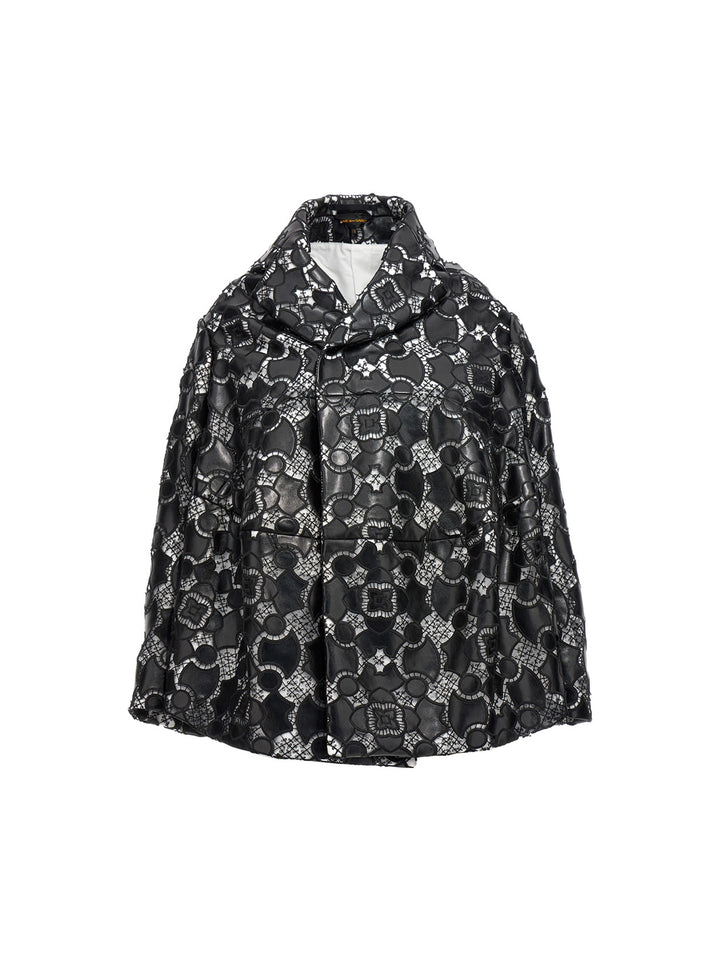 Comme Des Garçons Bicolor Polyethylene Leather Jacket