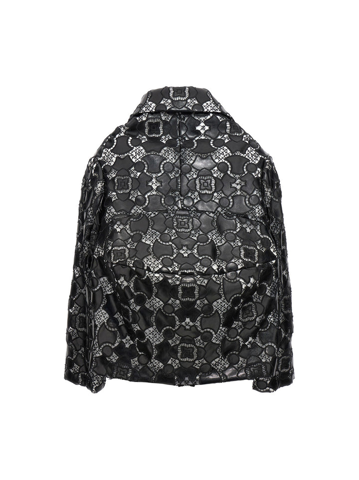 Comme Des Garçons Bicolor Polyethylene Leather Jacket