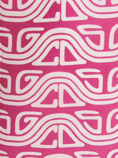 GCDS Fuchsia Viscose Blouse