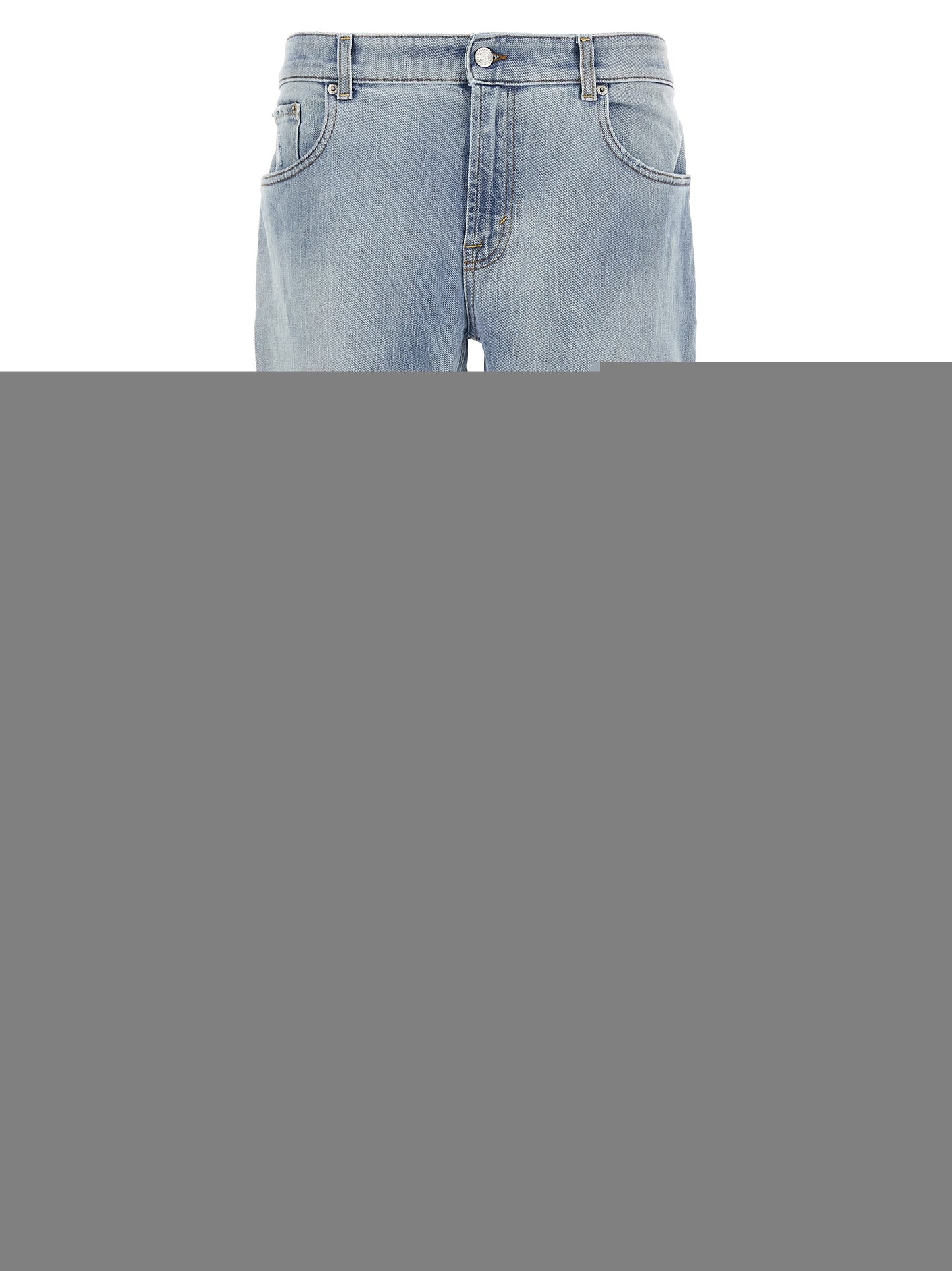 Department 5 Blue Cotton Slim Fit Jeans