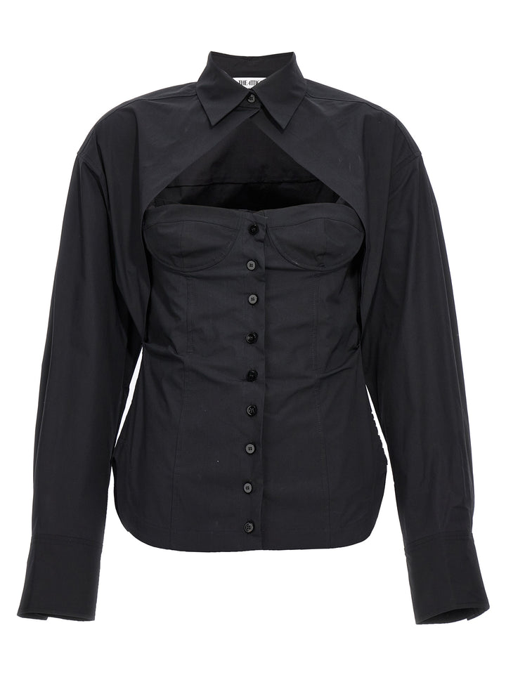 The Attico Black Cotton Blouse