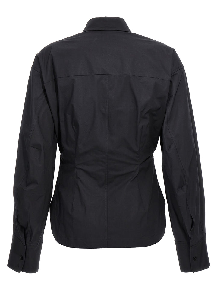 The Attico Black Cotton Blouse