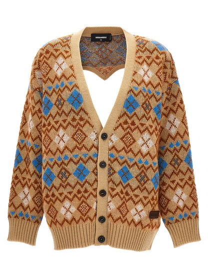Dsquared² Multicolor Wool Cardigan