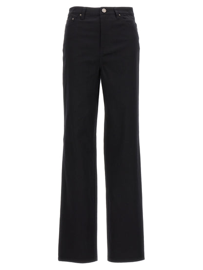 ROTATE BIRGER CHRISTENSEN Black Cotton High-Waisted Jean