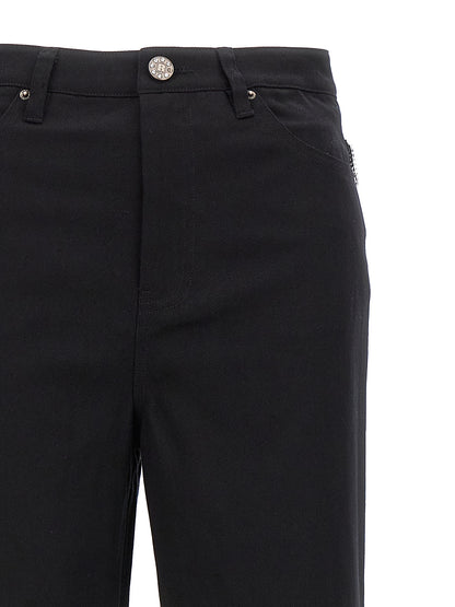 ROTATE BIRGER CHRISTENSEN Black Cotton High-Waisted Jean