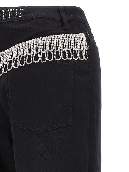 ROTATE BIRGER CHRISTENSEN Black Cotton High-Waisted Jean