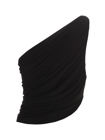 Norma Kamali Black Polyamide Tank Tops