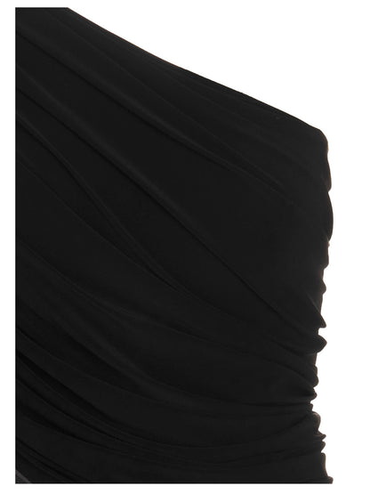 Norma Kamali Black Polyamide Tank Tops