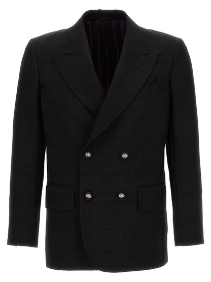 Etro Black Virgin Wool Blazer