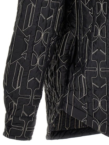 Palm Angels Gray Polyamide Shell Jacket