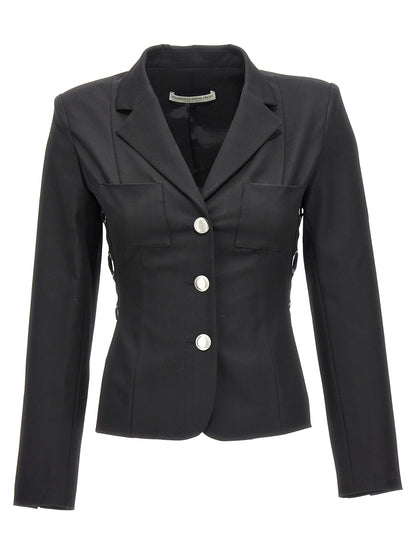 Alessandra Rich Black Wool Blazer