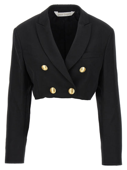 Palm Angels Black Polyester Blazer