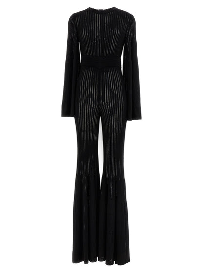 ANTONINO VALENTI Black Viscose Jumpsuit