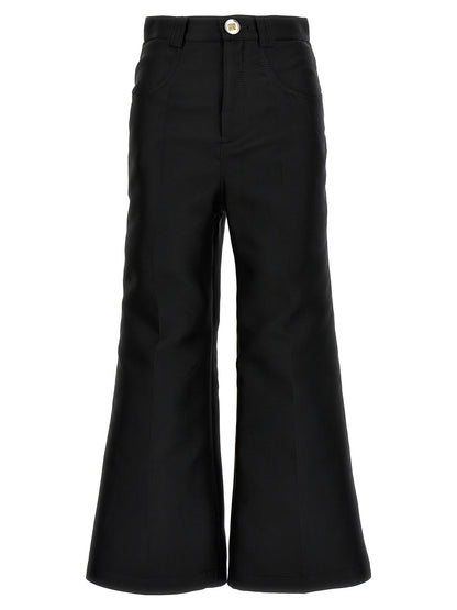 Giambattista Valli Black Polyester Flared Pants