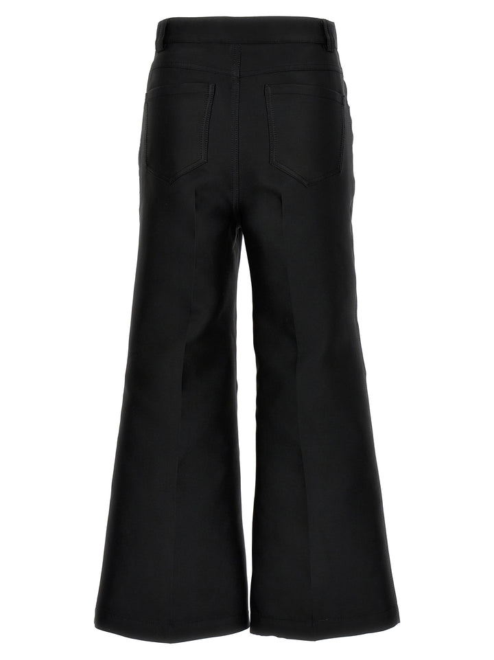 Giambattista Valli Black Polyester Flared Pants