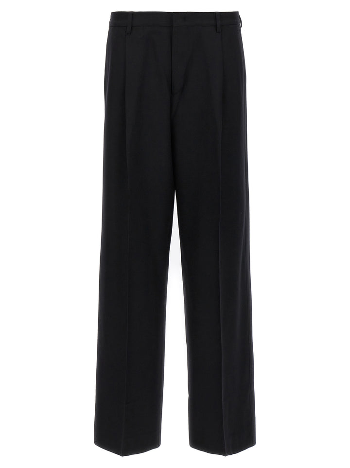 CELLAR DOOR Black Virgin Wool Dress Pants