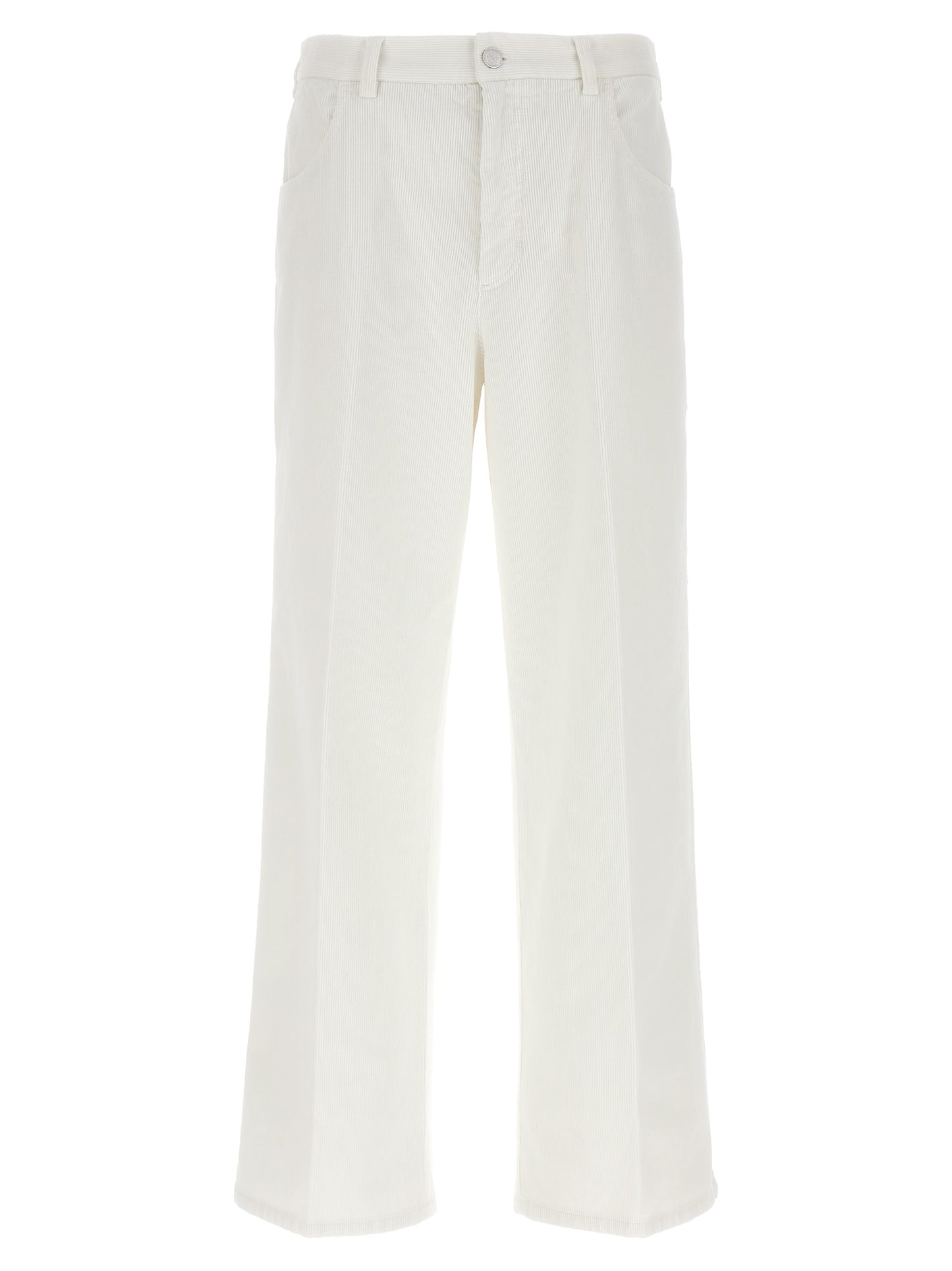 CELLAR DOOR White Cotton Casual Pants