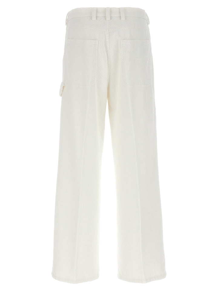 CELLAR DOOR White Cotton Casual Pants