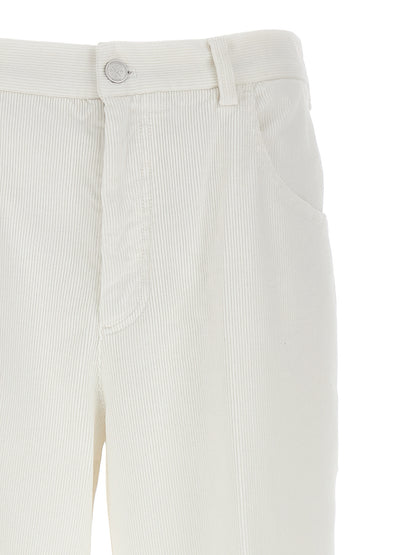 CELLAR DOOR White Cotton Casual Pants