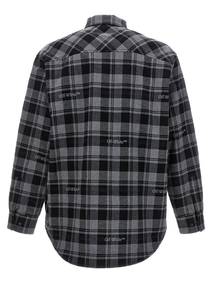 Off-White Gray Cotton Shell Jacket