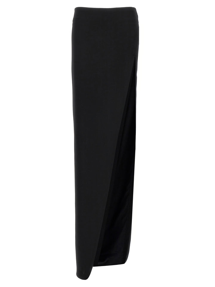 Ann Demeulemeester Black Lamb Leather Mini Skirt