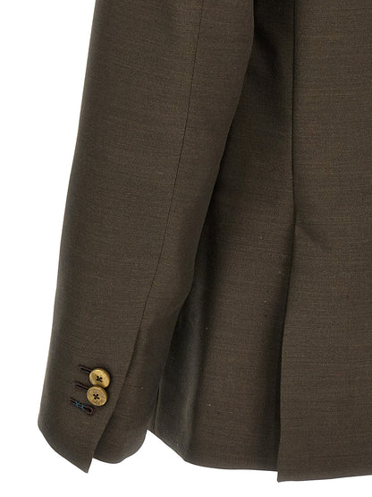 MAURIZIO MIRI Bicolor Wool Blazer