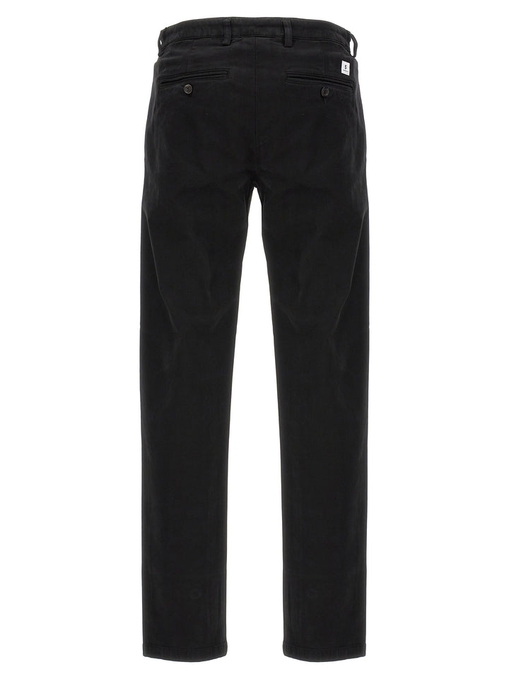 Department 5 Black Cotton Casual Pants