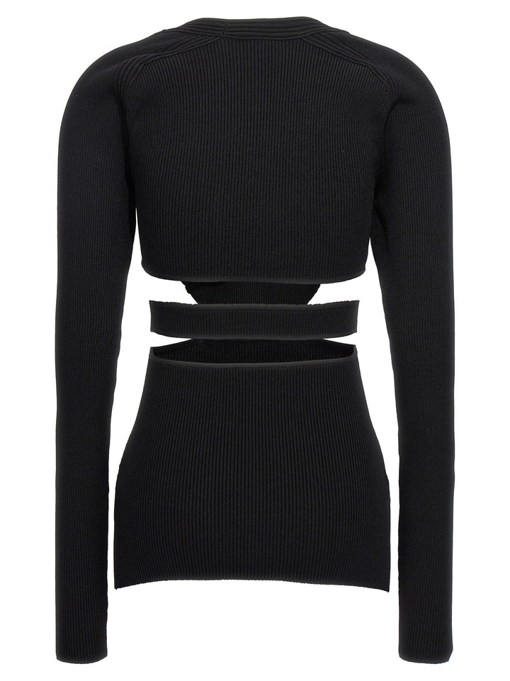 Nensi Dojaka Black Viscose Cardigan