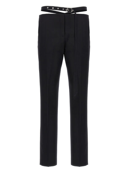 The Attico Black Virgin Wool Dress Pants