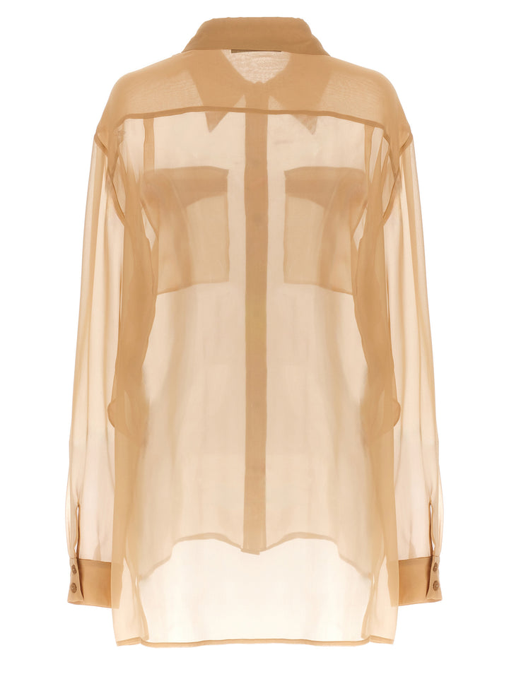 Alberta Ferretti Beige Silk Blouse